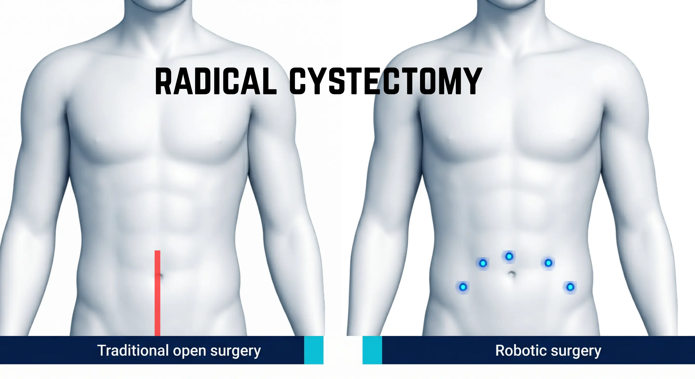 Open Surgery vs Robotic Radical Cystectomy Incisions comparison