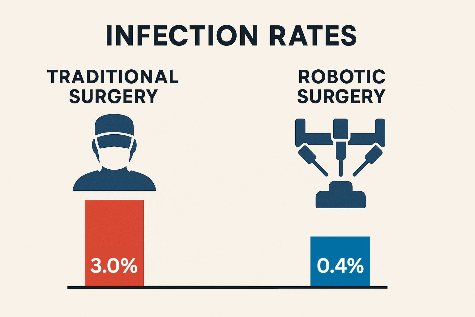 Showcasing Infection Rates of Normal & Robotic Surgery for Prostate